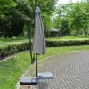 مظلة موزة جانبية جانبية طولها 3 أمتار تحمل مظلة خارجية لحماية الرياح والماء Specification image